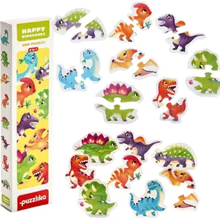Puzzle-Set zum Zusammenbauen, Dinosaurier, Tiere, bunte Teile