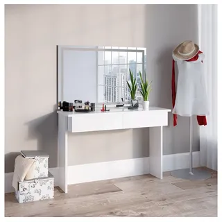 Vicco Schminktisch Azur Weiß 120 cm mit LED-Spiegel, Model 36843 - Weiß