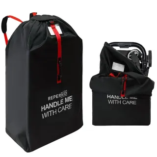 reperkid Hochwertige große Kinderwagen-Reisetasche für Flugzeuge – ideal für große/Einzel-/Doppel-/Jogging-Kinderwagen, langlebig, wasserabweisend mit verstellbaren Riemen