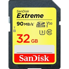 WD EXTREME PLUS 32GB SDHC MEMORY (SDHC, 32 GB, UHS-I), Speicherkarte