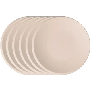 Villeroy & Boch Brotteller »Brotteller beige NewMoon ø 16 cm 6er Set beige«, beige