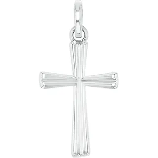 Amor Motivanhänger 925 Sterling Silber Unisex Damen Herren Anhänger, Silber, Kreuz, Kommt in Schmuck Geschenk Box, 2017509