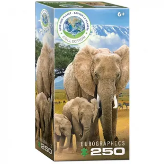 Eurographics Puzzle - Elefanten - 250 Teileů
