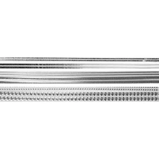 CREARTEC Verzierwachsstreifen-Sortiment Verzierwachs 22.0 cm Breite Wachs Ganzjährig geeignet für kreative Dekorationen und Bastelprojekte Silber-Glänzend