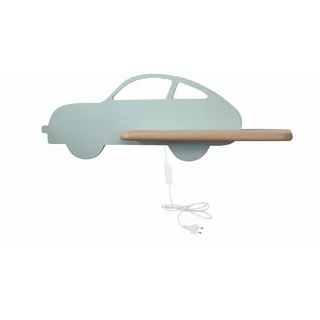 Kinderwandleuchte , Mintgrün , Holz, Metall, Holzwerkstoff , Eiche , 12x15x43 cm , RoHS, Europäischer Sicherheitsstandard , Schnurschalter, einfach zu transportieren , Lampen & Leuchten, Innenbeleuchtung, Kinderzimmerlampen, Kinderwandleuchten