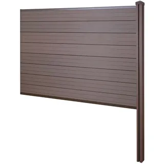 Mendler WPC Sichtschutz 188 cm braun Holz