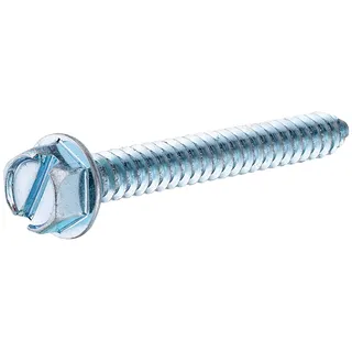 The Hillman Group 70325 12-Inch x 2-Inch Hex Washer Head Slotted Sheet Metal Screw, 100-Pack by The Hillman Group