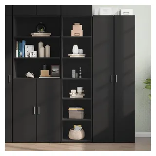 vidaXL Highboard Schwarz 45x41x185 cm Holzwerkstoff