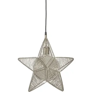 PR Home Dekostern , Silberfarben , Metall , 40 cm , Dekoration, Dekofiguren & Skulpturen, Dekosterne