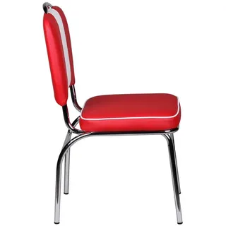 FineBuy Esszimmerstuhl American Diner 50er Jahre Retro Möbel Stuhl Bistro Essstuhl