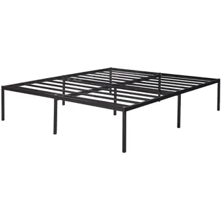 [en.casa] Metallbett Vårdö 180x200 cm Schwarz