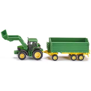Siku 1843 - John Deere inkl. Frontlader und Anhänger 1:87