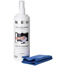 NORTH Cleaning Kit for TV Fluid 250ml and Cleaning Cloth