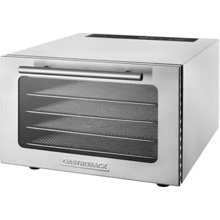 GASTROBACK #46604 Dörrautomat Mini Professional, kompakte Maße für kleine Mengen & knappe Stellflächen, hochwertiges Gastro-Edelstahlgehäuse, 400 Watt