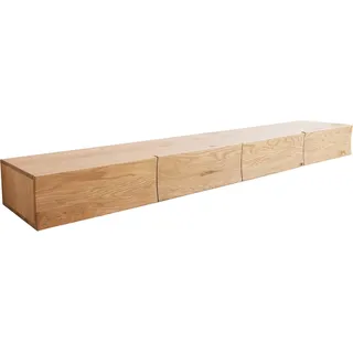 DeLife Wyatt Lowboard 220 cm Hellbraun Holz