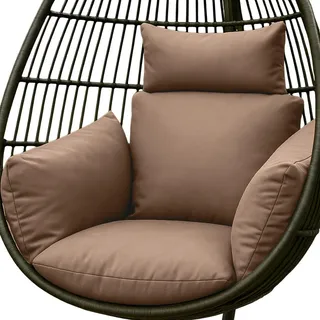 Homescapes Sitzkissen 110 x 15 x 112 cm beige 1 St.