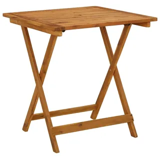 vidaXL Gartentisch Klappbar 70 x 70 x 75 cm Braun