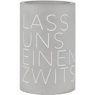 Räder Weinkühler Beton Flaschenkühler 'Lass Uns einen zwitschern Design