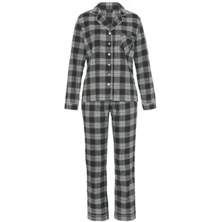 H.I.S. H.I.S Damen Pyjama schwarz-weiß Gr.32