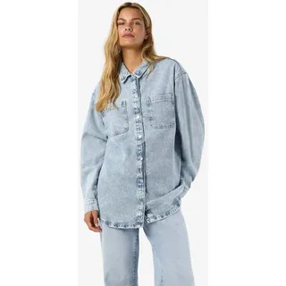 Noisy May Jeansbluse NMALVA L/S Denim Hellblau S