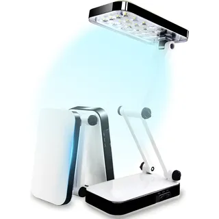 Schreibtischlampe LED Designer SMD Faltbare Tischlampe Schreibtischleuchte 5W Einstellbarer Lichtintensitat Dimmbare Lampe Bürolampe Weiß Retoo