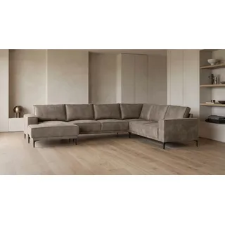 OTTO home Wohnlandschaft Mikrofaser U-Form 3-Sitzer Grau