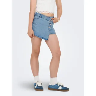 KIDS ONLY Jeansrock KIDS ONLY "KOGJENNY SKORT DNM PIM020 NOOS", Mädchen, Gr. 116, blau (light blau denim), Denim/Jeans, Obermaterial: 100% Baumwolle, unifarben, kurz, Röcke Jeansrock