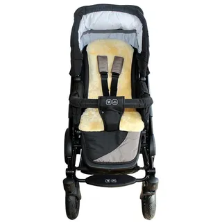 Heitmann-Felle Heitmann Felle Babylammfell "Lammfell-Einlage" echtes Lammfell, geschoren, mit 5 Gurtschlitzen, vielseitig einsetzbar, gold, beige