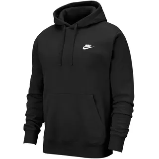 Nike Herren Hoodie Sportswear Club Fleece, Black/Black/White, 3XL, BV2654-010