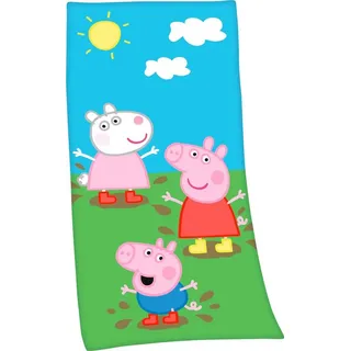 None Badetuch "Peppa Pig Velourstuch", hochfarbig bedruckt,
