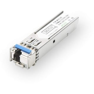 Digitus Gigabit SFP Modul 1,25 Gbps BiDi WDM Module, Up to 20km with DDM support, Singlemode, LC Simplex Connector 1000Bas..., Transceiver, Grau