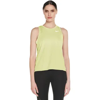 Nike Damen W NK Miler Tank Top, Limelight/(Reflective silv), S