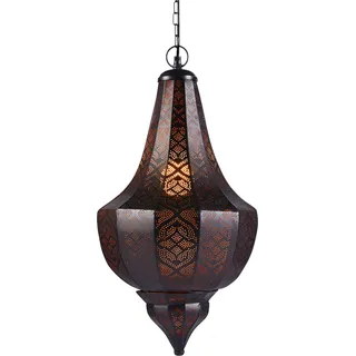 Orientalische Hängelampe Wohnzimmer Esszimmertisch Beleuchtung - Schwarz