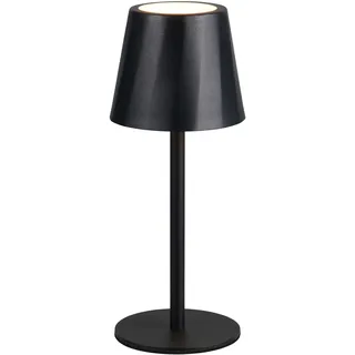 REALITY LEUCHTEN LED Tischleuchte "DIAZ, Outdoor Akku Tischlampe Höhe 21 cm Ø 8,5 cm, IP44, Touchdimmer", schwarz matt, 1, Ø 8,5cm H: 21cm, 1 Stk., Leuchten, CCT Lichtfarbe einstellbar 2700-6500K, 160 Lumen, 1,6W, USB Anschluss, LED Tischleuchte