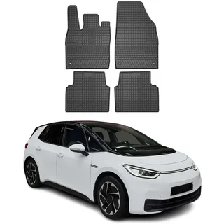 OMAC Fußmatten für VW ID.3 2020-2026 Gummi 4tlg Schwarz | Automatten, Gummimatten, Allwetter, Antirutsch, fahrzeugspezifisches Produkt, wasserdicht