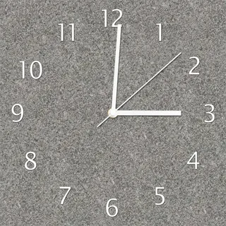 Wallario Design Wanduhr Muster grauer Marmor Optik -Granit - marmoriert aus Echtglas, Größe 30 x 30 cm - Braun