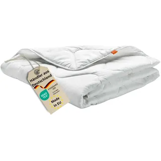 sleepling Bettdecke 155x200 cm, leichte Sommerdecke | Sommerbettdecke leicht 155 x 200, Made in EU, OEKO-Tex 100, Waschbar 60 Grad, 100% feine Mikrofaser, Basic 100