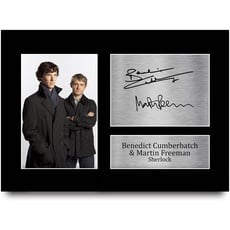 HWC Trading Sherlock A4 Ungerahmt Signiert Gedruckt Autogramme Bild Druck-Fotoanzeige Geschenk Für Benedict Cumberbatch Martin Freeman Tv-Show-Fans