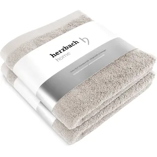 herzbach home Pura Handtuch 50 x 100 cm khaki