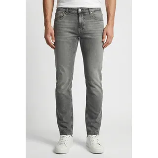 Regular-fit-Jeans TOMMY JEANS "SCANTON SLIM BI0177", Herren, Gr. 32, Länge 36, denim grau, Denim/Jeans, Obermaterial: 99% Baumwolle, 1% Elasthan, slim fit lang, Jeans Regular-fit-Jeans, Mit Gürtelschlaufen