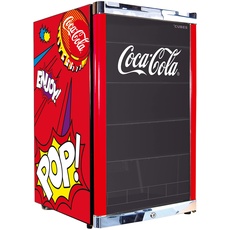 °CUBES HighCube Flaschenkühlschrank Coca-Cola PopArt / 84,5 cm Höhe / 104 kWh/Jahr / 115 L Kühlteil