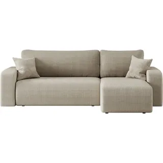 kaiser möbel Ecksofa Cappuccino, Textil, 4-Sitzer, L-Form,L-Form, 244x142 cm, Wohnzimmer, Sofas & Couches, Wohnlandschaften, Ecksofas