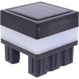 UKCOCO 2 Stk Solar Post Lampe Led-zaunpfosten Zaunpfostenkappenlichter Säulen Led-solarleuchten Solarenergielampe Außensäule Außenlampe Led-außenleuchte Leitplanke Licht Gewidmet Plastik