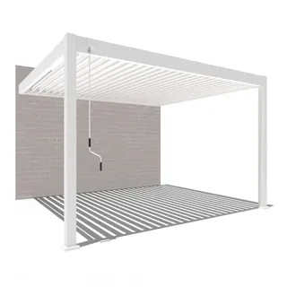 Weide Deluxe Wand Pavillon 3 x 3,6 m Weiß