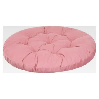 Hängesessel Kissen, Hängekorb Sessel, Indoor/Outdoor, Auflage, Rund, Schaukelkissen, Sitzkissen für Stuhl, Velvet, Waschbar, Rosa, 65 x 65 cm