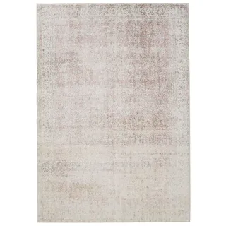 benuta Basic Waschbarer Teppich George - Beige/Rosa 80x150 cm - Kunstfaser - Rechteckig & im Style: Vintage, Elegant, Retro - Pflegeleicht für Wohnzimmer Schlafzimmer