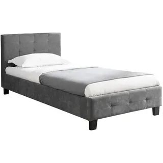 CARO-Möbel Polsterbett Giaveno 90X200 Cm , Textil , Mode , 90x200 cm , Schlafzimmer, Betten, Polsterbetten