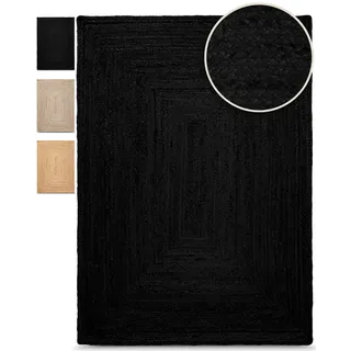 carpetfine Nele Juteteppich Naturfaser« rechteckig 6 mm Höhe geflochtener Wendeteppich aus 100% Jute, quadratisch und als Läufer