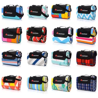 Meteor Picknickdecke Pastell-Zickzack 180 x 200 cm