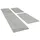 THEKO Maloronga Uni Bettumrandung 24 x 200 Beige/Grau